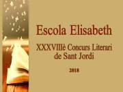 Lliurament dels premis del XXXVIIIè Concurs Literari de l’Escola Elisabeth